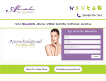 Tablet Screenshot of ahwatukeeskincare.com